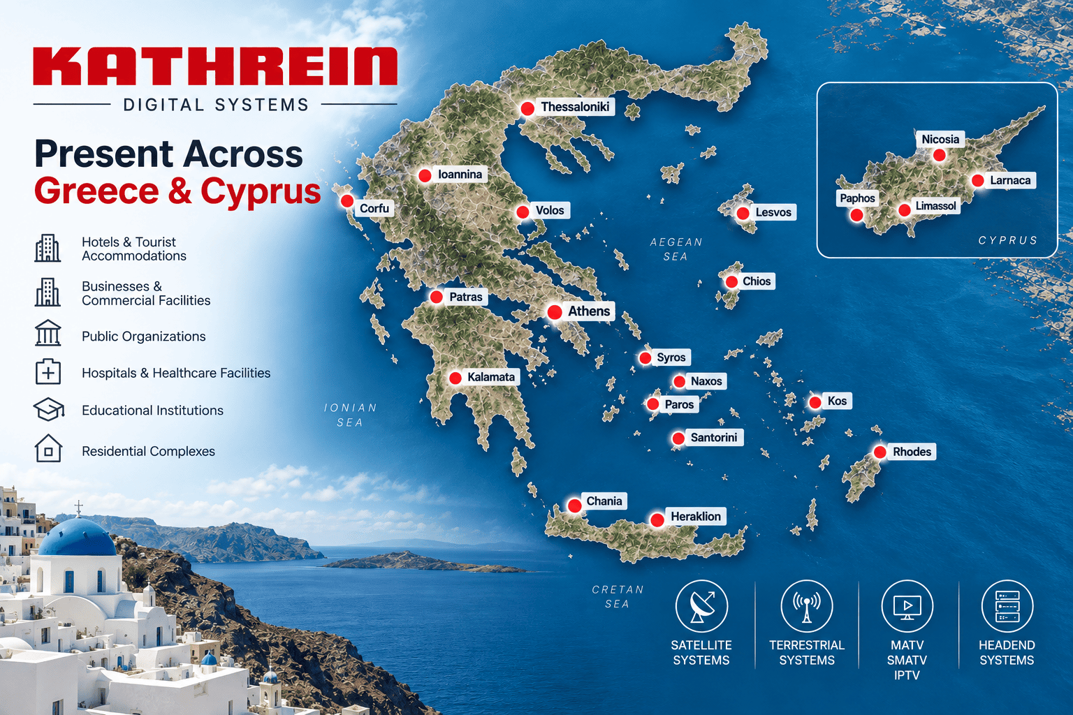 greece map television systems