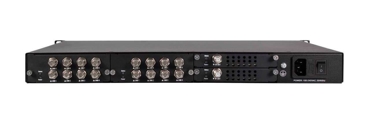 Ψηφιακό headend UFO 130/16 με γρήγορη επεξεργασία 16 DVB-S/-S2/-S2X και 16 DVB-T & IP εξόδους